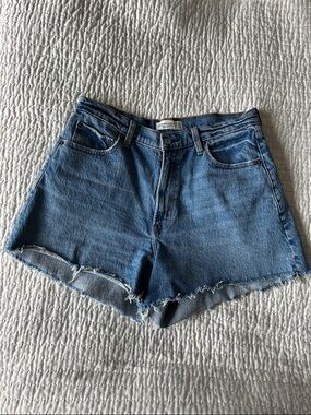 Abercrombie & Fitch 90s Relaxed Cutoff Shorts High Rise, Curve Love